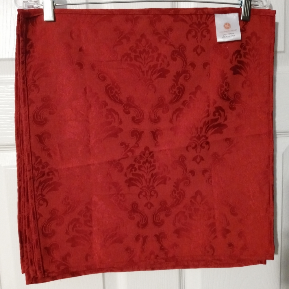 🏤🍅 6 HUNTINGTON RED NAPKINS 🍉🚂